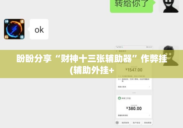 盼盼分享“财神十三张辅助器	”作弊挂(辅助外挂+