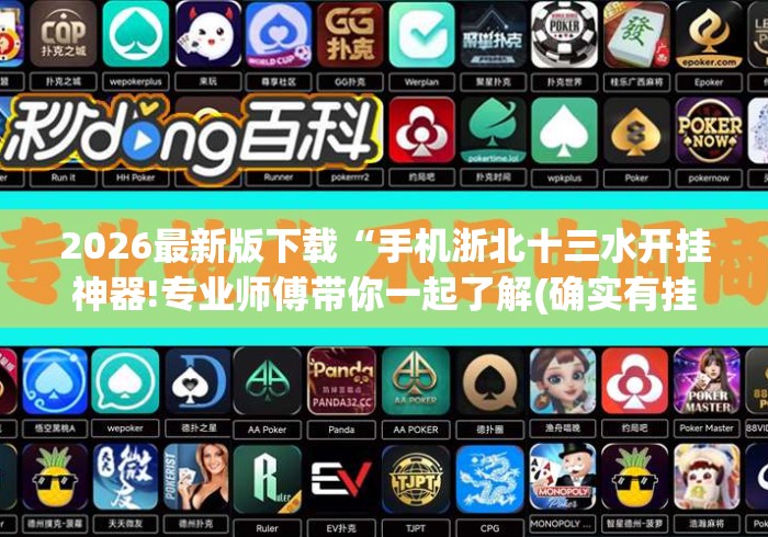 2026最新版下载“手机浙北十三水开挂神器!专业师傅带你一起了解(确实有挂)