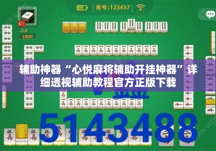 辅助神器“心悦麻将辅助开挂神器”详细透视辅助教程官方正版下载