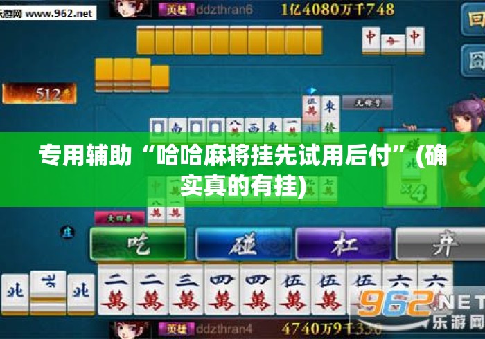专用辅助“哈哈麻将挂先试用后付	”(确实真的有挂)