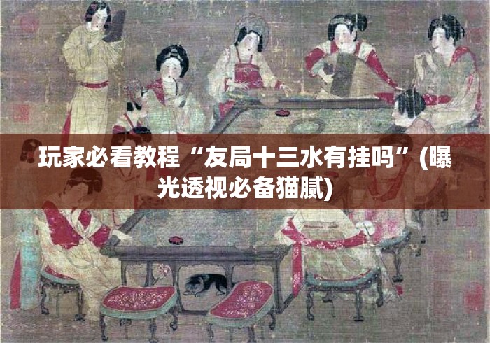 玩家必看教程“友局十三水有挂吗	”(曝光透视必备猫腻)