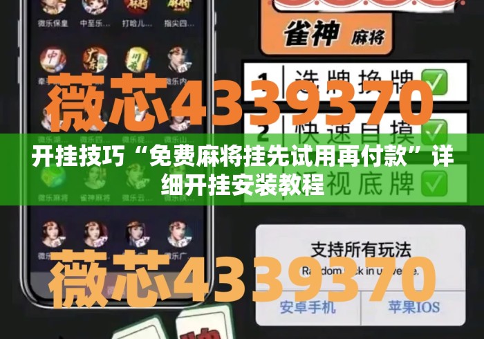 开挂技巧“免费麻将挂先试用再付款	”详细开挂安装教程