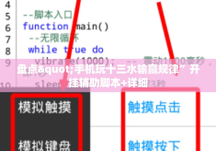 盘点"手机玩十三水输赢规律”开挂辅助脚本+详细