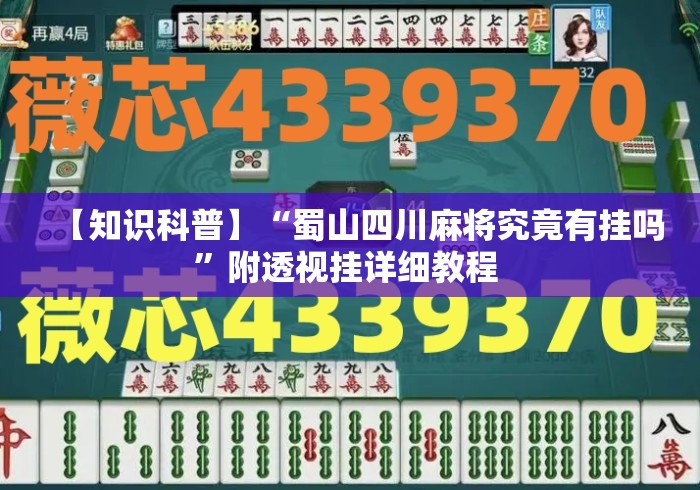 【知识科普】“蜀山四川麻将究竟有挂吗”附透视挂详细教程 