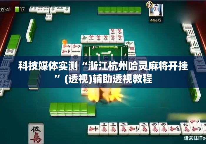 科技媒体实测“浙江杭州哈灵麻将开挂”(透视)辅助透视教程