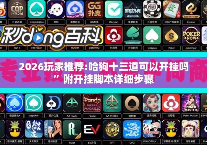 2026玩家推荐:哈狗十三道可以开挂吗	”附开挂脚本详细步骤