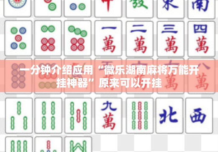 一分钟介绍应用“微乐湖南麻将万能开挂神器”原来可以开挂