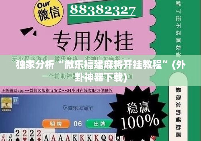 独家分析“微乐福建麻将开挂教程”(外卦神器下载)