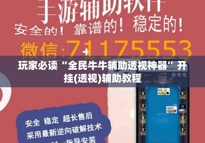 玩家必读“全民牛牛辅助透视神器”开挂(透视)辅助教程