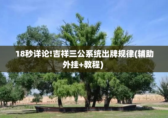 18秒详论!吉祥三公系统出牌规律(辅助外挂+教程) 