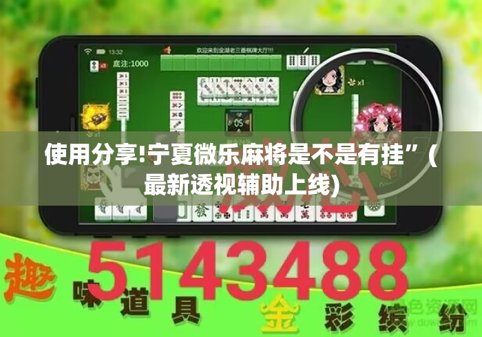 使用分享!宁夏微乐麻将是不是有挂”(最新透视辅助上线)