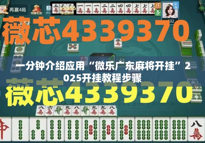 一分钟介绍应用“微乐广东麻将开挂	”2025开挂教程步骤