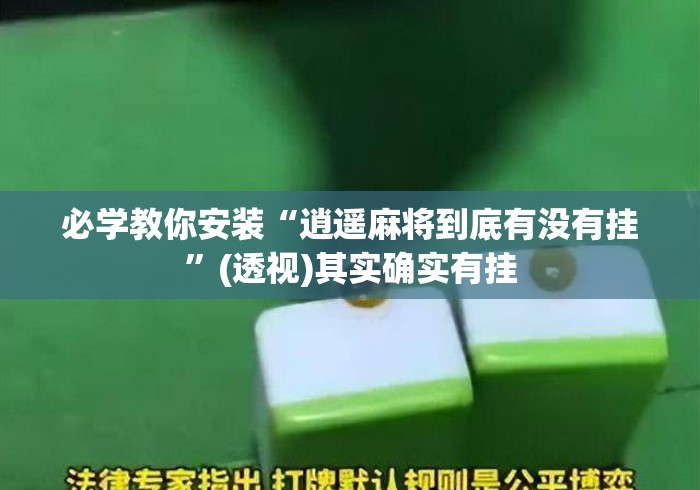 必学教你安装“逍遥麻将到底有没有挂	”(透视)其实确实有挂