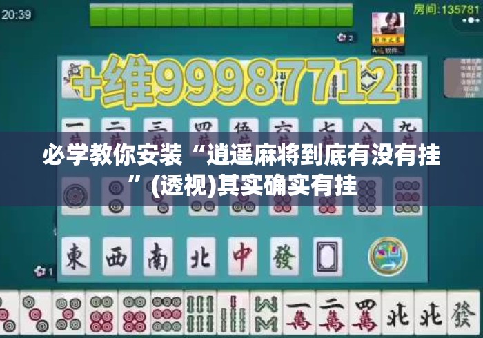 必学教你安装“逍遥麻将到底有没有挂”(透视)其实确实有挂