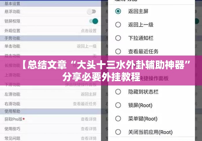 【总结文章“大头十三水外卦辅助神器”分享必要外挂教程