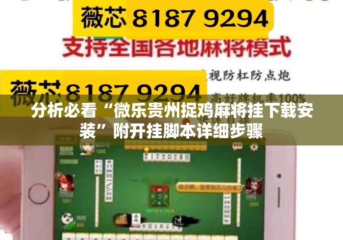 分析必看“微乐贵州捉鸡麻将挂下载安装”附开挂脚本详细步骤