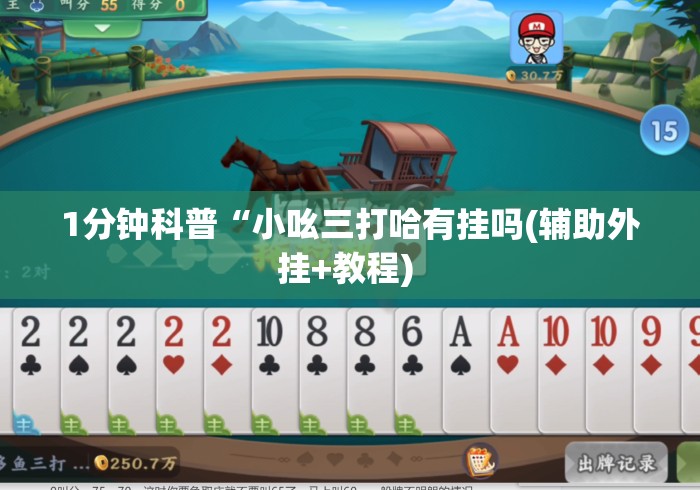 1分钟科普“小吆三打哈有挂吗(辅助外挂+教程) 1分钟科普“小吆三打哈有挂吗(辅助外挂+教程)