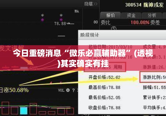 今日重磅消息“微乐必赢辅助器”(透视)其实确实有挂