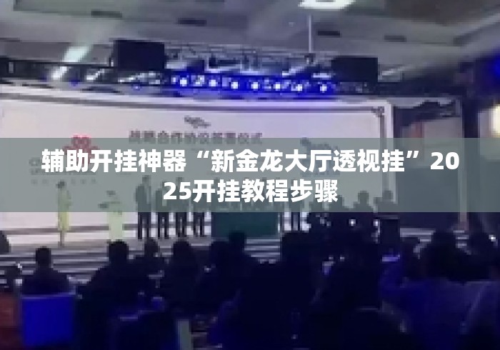 辅助开挂神器“新金龙大厅透视挂”2025开挂教程步骤