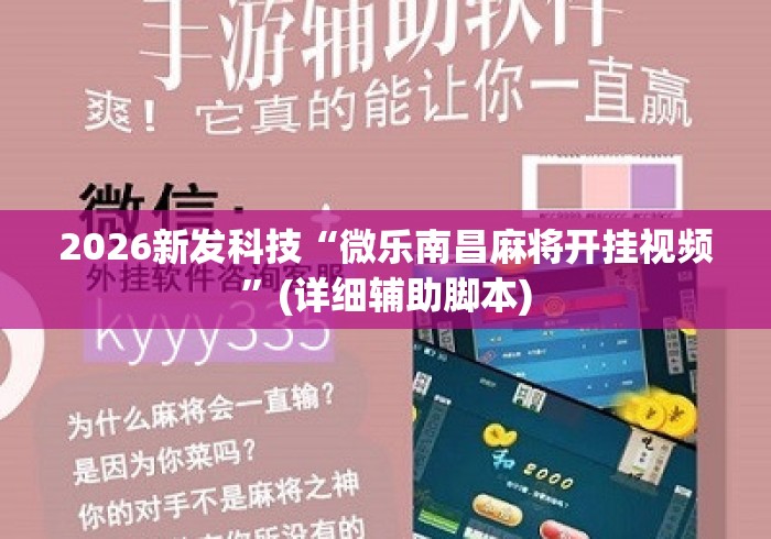 2026新发科技“微乐南昌麻将开挂视频	”(详细辅助脚本)