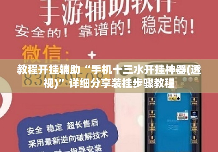 教程开挂辅助“手机十三水开挂神器(透视)”详细分享装挂步骤教程