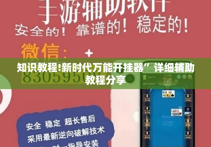 知识教程!新时代万能开挂器”详细辅助教程分享