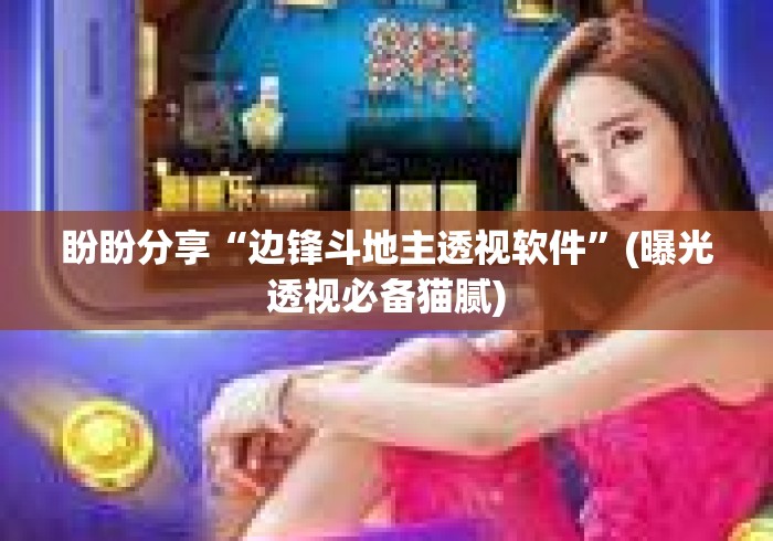 盼盼分享“边锋斗地主透视软件”(曝光透视必备猫腻)