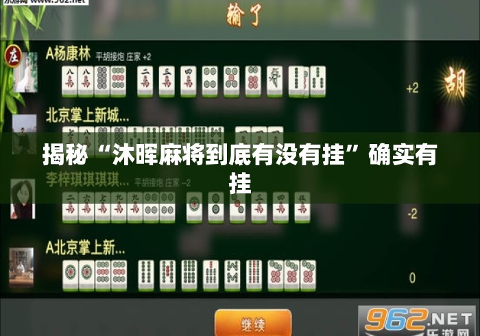 揭秘“沐晖麻将到底有没有挂”确实有挂