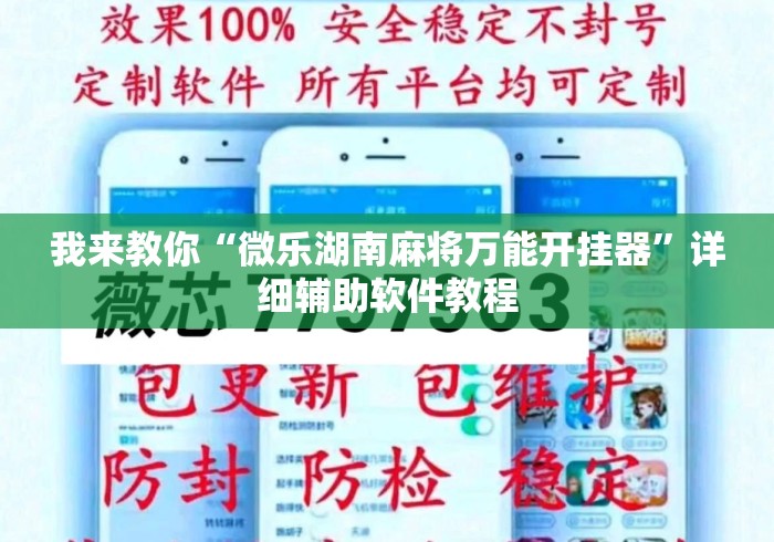 我来教你“微乐湖南麻将万能开挂器”详细辅助软件教程