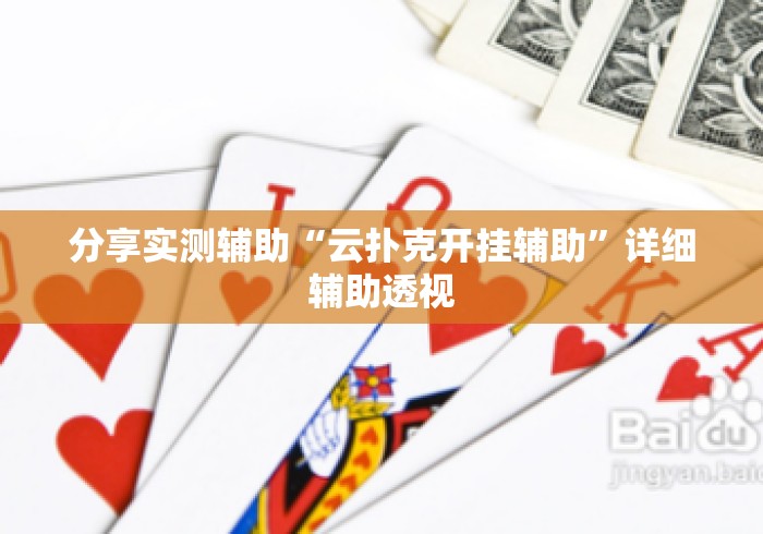 分享实测辅助“云扑克开挂辅助”详细辅助透视