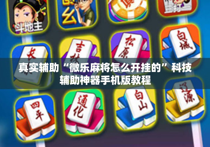真实辅助“微乐麻将怎么开挂的”科技辅助神器手机版教程