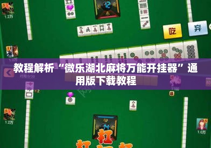 教程解析“微乐湖北麻将万能开挂器	”通用版下载教程