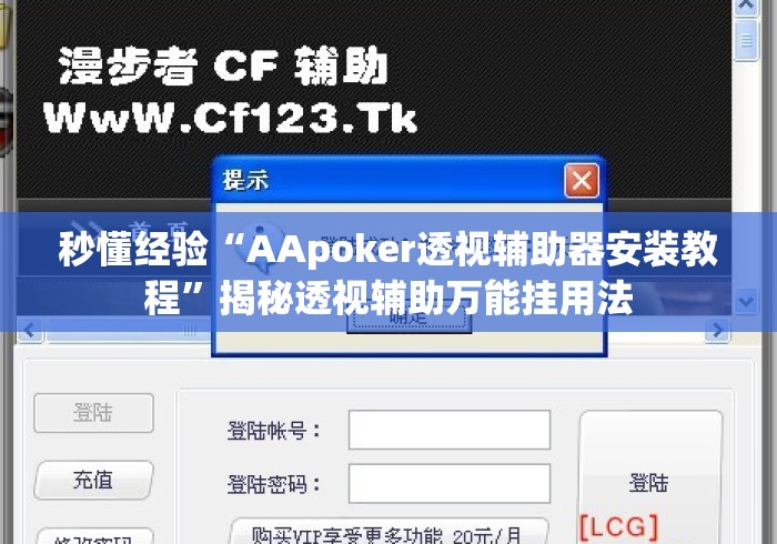 秒懂经验“AApoker透视辅助器安装教程”揭秘透视辅助万能挂用法