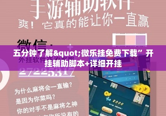 五分钟了解"微乐挂免费下载”开挂辅助脚本+详细开挂