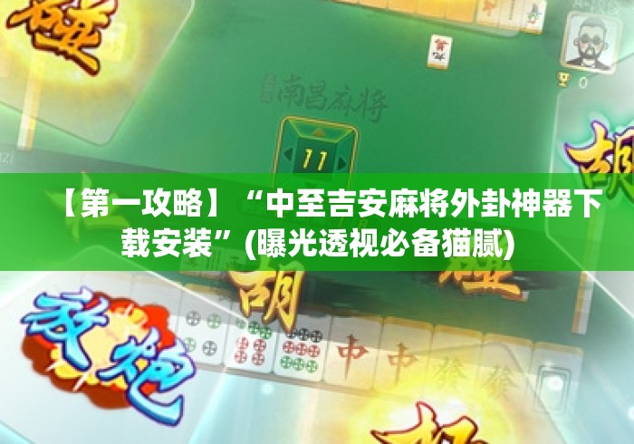 【第一攻略】“中至吉安麻将外卦神器下载安装	”(曝光透视必备猫腻)