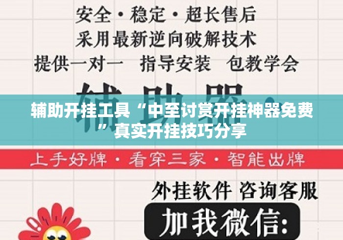 辅助开挂工具“中至讨赏开挂神器免费”真实开挂技巧分享