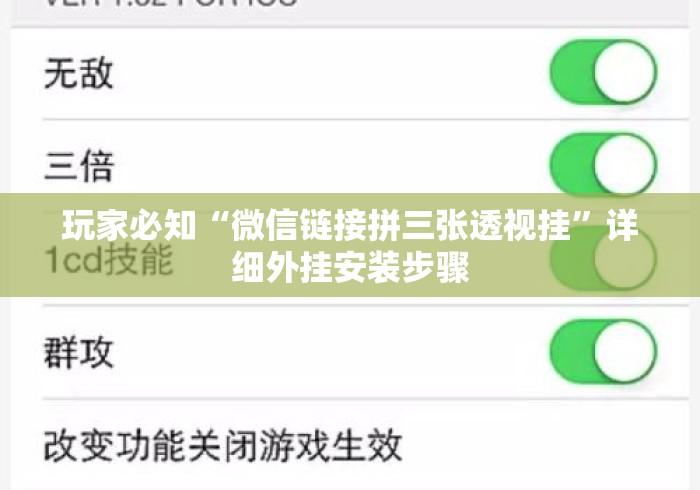 玩家必知“微信链接拼三张透视挂”详细外挂安装步骤