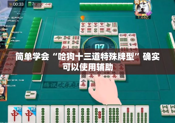 简单学会“哈狗十三道特殊牌型	”确实可以使用辅助