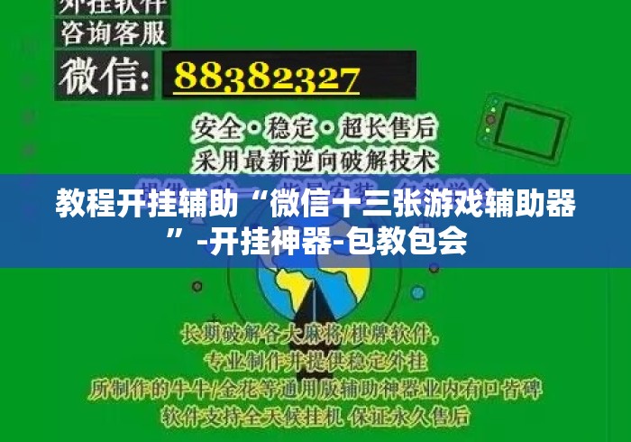 教程开挂辅助“微信十三张游戏辅助器”-开挂神器-包教包会